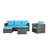 3 Pieces Outdoor Conversation Set-1412558990