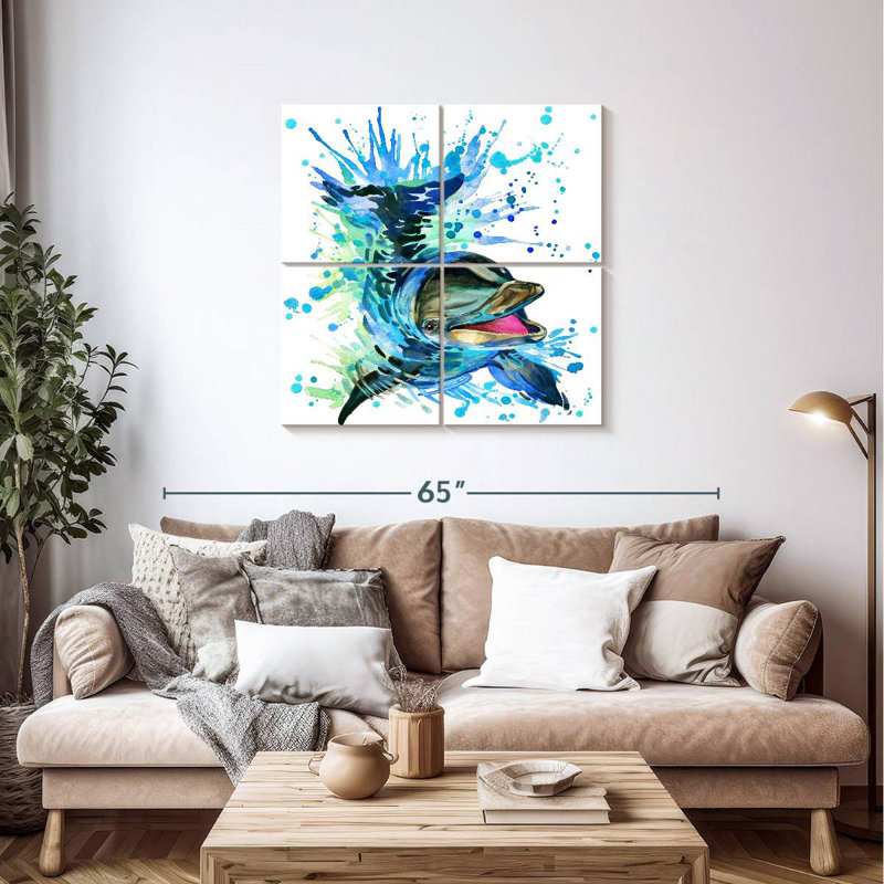 Brampt Splashing Dolphin, 38" H x 38" W