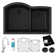 33" x 22" x 10" Double Basin Undermount Kitchen Sink with Faucet