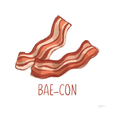 «Bacon and Eggs I» par Mary Urban - impression sur toile tendue