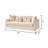 Modern Style Sofa In Ivory-1546136402