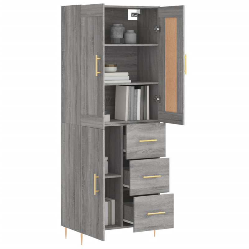 Destrie 69.5 Sideboard, Grey sonoma