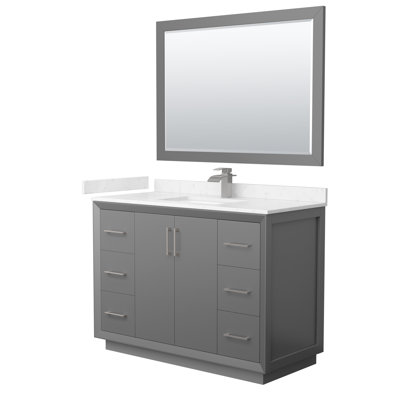Ensemble de meuble-lavabo simple 48 po avec miroir Strada