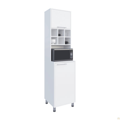 Garde-manger, 2 portes, 4 pieds, 8 tablettes