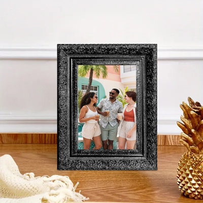 Black 3 PCS 5" x 7" Traditional Picture Frame with Home Accent Finish