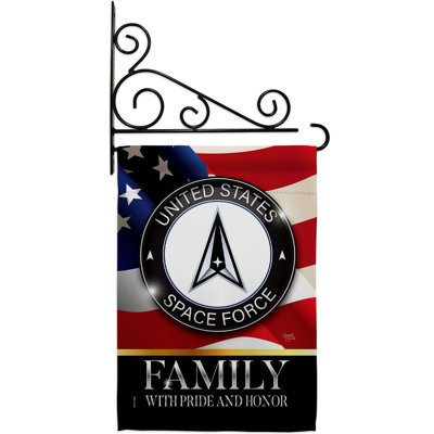 Ensemble de drapeaux en polyester 19 po x 13 po Us Space Force