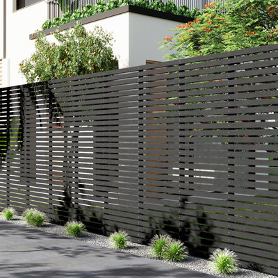 Sadiyah Wood Fence Panels Included