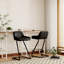 Tabouret de comptoir rembourré avec structure en métal-1181775527-1182117098