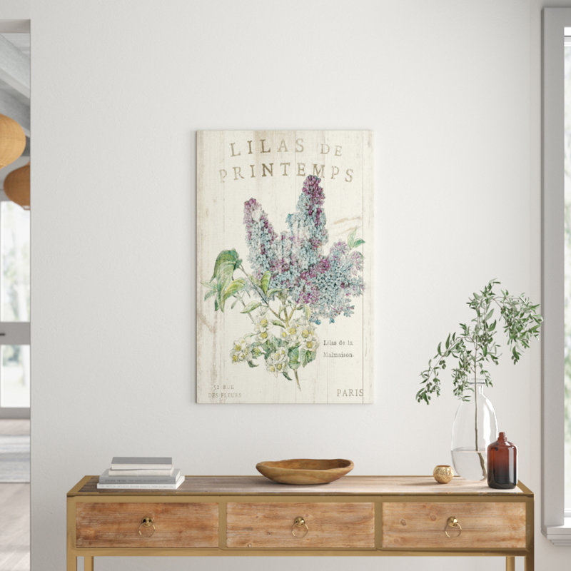 Lilas De Printemps - Print on Canvas, 101.6 cm H x 66.04 cm W x 1.91 cm D, Wrapped Canvas