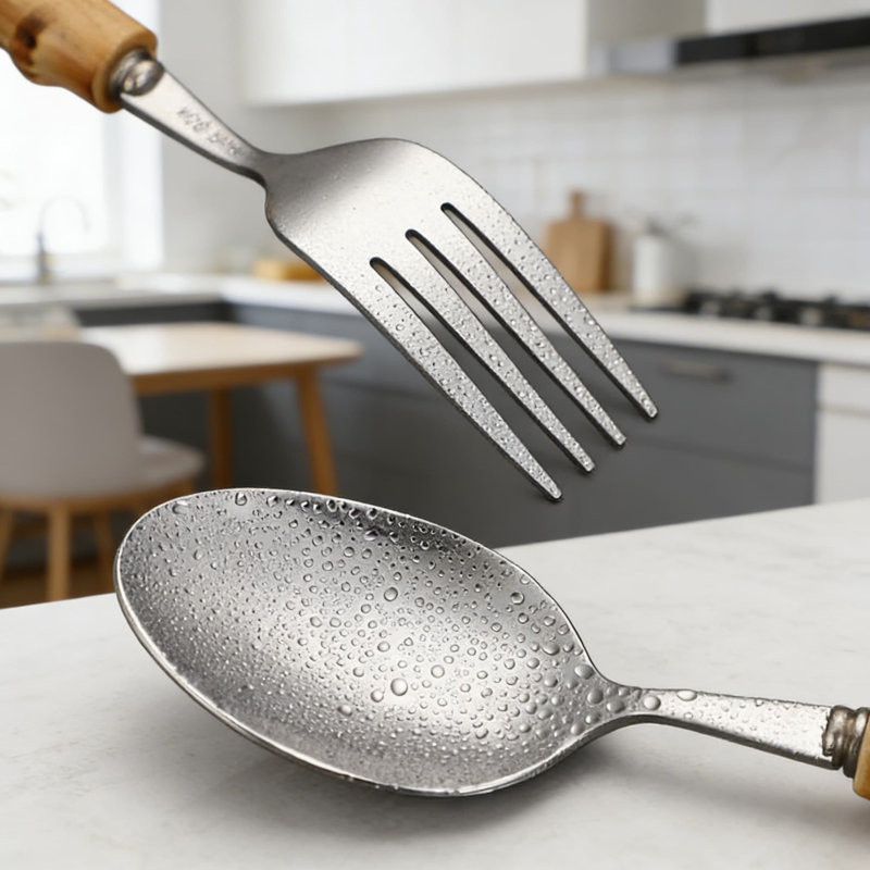 Ensemble de couverts en acier inoxydable de qualité supérieure - coutellerie durable, résistante à la rouille et lavable au lave-vaisselle pour la maison, les fêtes et les cadeaux