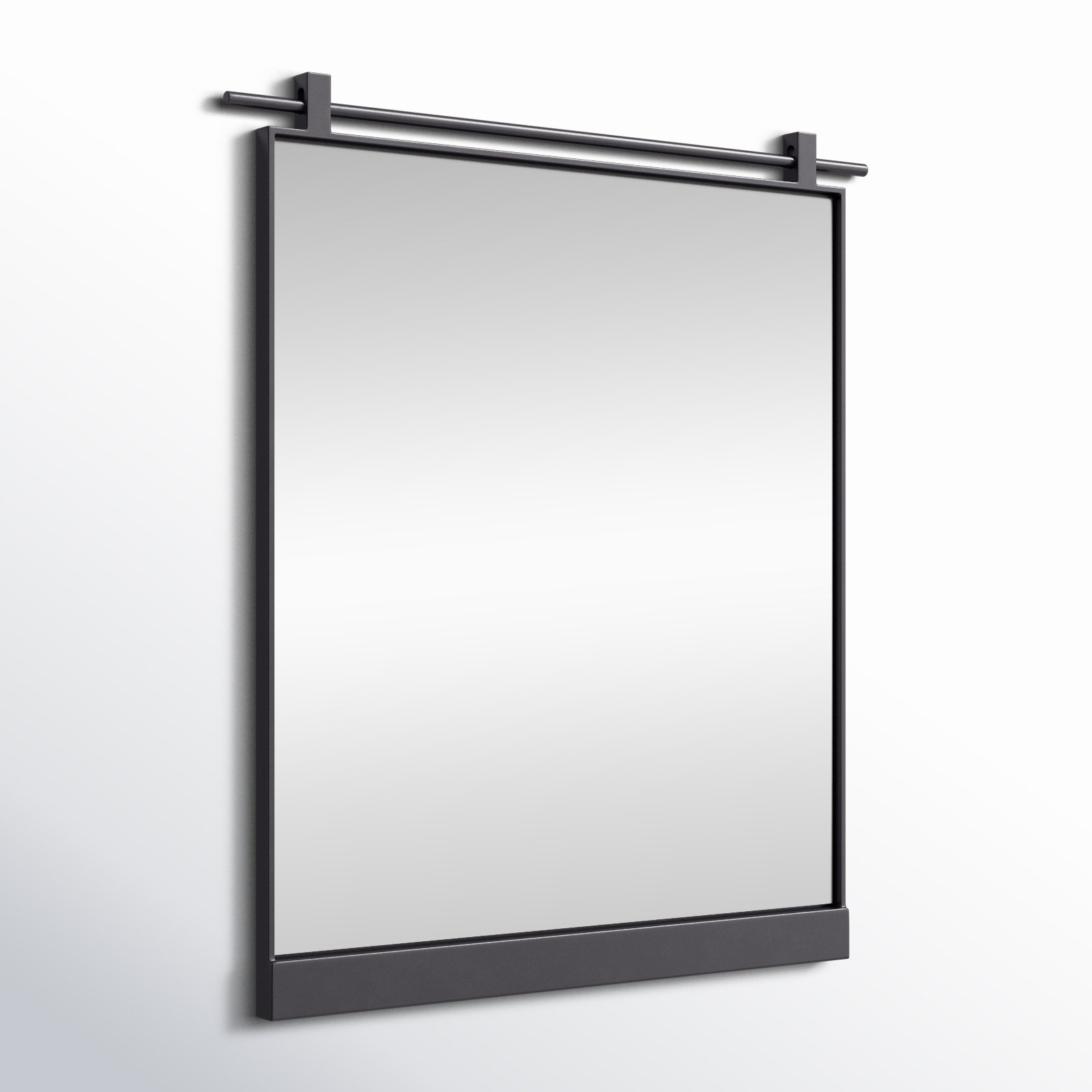 Hutton Accent Mirror, 45" x 50", Antiqued Iron