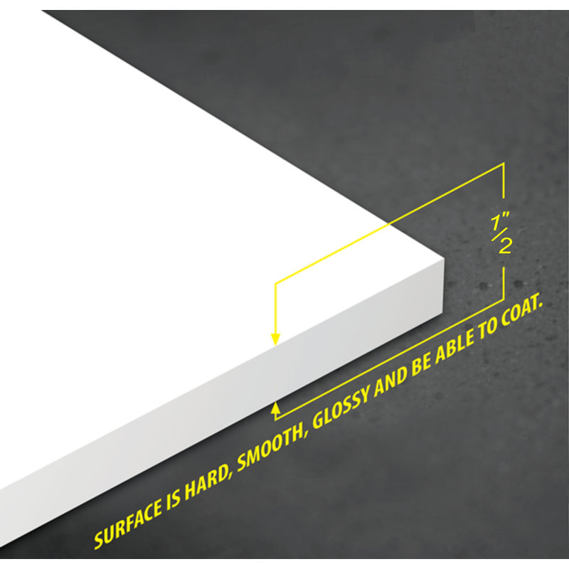 VIMA (Bamboo Tree) Decorative Wall Panel - 48"L x 24"W, White Colour PVC Board Panel with Private Screen Fence Design for Home Renovation & Wall Décor