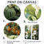 «White Contemporary Botany Jungle Wonders» - art mural blanc-746719395-746719412-746719402
