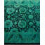 Tapis noué à la main unique en son genre Holsworth - vert