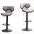 2Pcs Swivel , Grey, Metal Base, Foam Seat, 18.02"W X 21.18"D 34"-42.5"H Weathered Upholstery , 2, Gray With Base - 360 Swivel, Cushions, Style-888091290