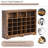 Sleek Design 24 Shoe Cubby Console, Modern Shoe Cabinet With Curved Base-1184851155