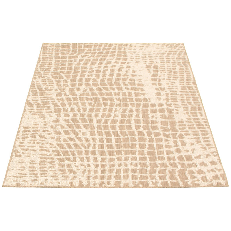 Tapis taupe/champagne area Joeann, Rectangle 3 pi 11 po x 5 pi 7 po
