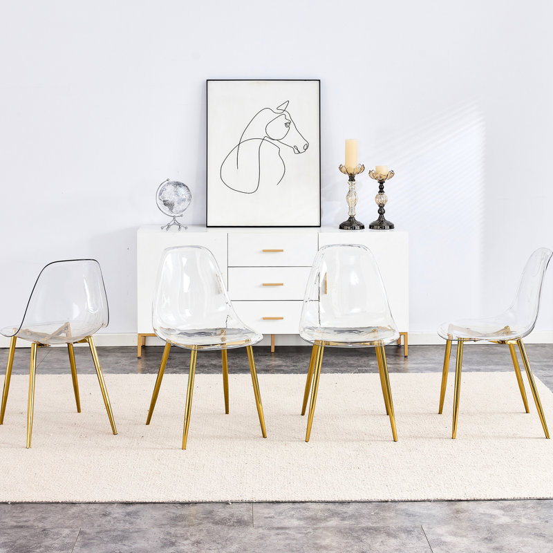 Chaise de salle à manger Sallie, Doré, 4