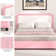 Bed Frame, Upholstered Platform Bed with Curved Headboard, Classic Color-Block Design, Soft Rounded Corners, No Box Spring Required, Easy Assembly