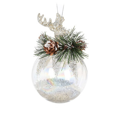 5'' No Pattern No Solid Color Glass Ball Ornament