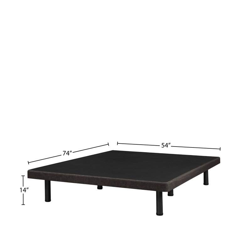 Lit plateforme tapissier Spade, Double, Espresso