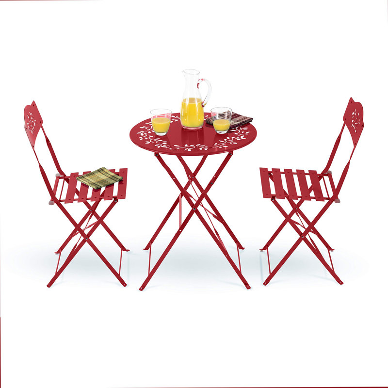 2 Seater Bistro Set, Red