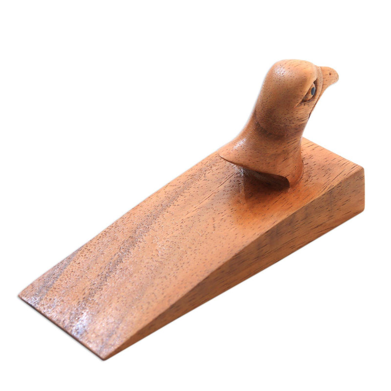 Butoir de plancher en bois noué à la main avec oeillets nokota
