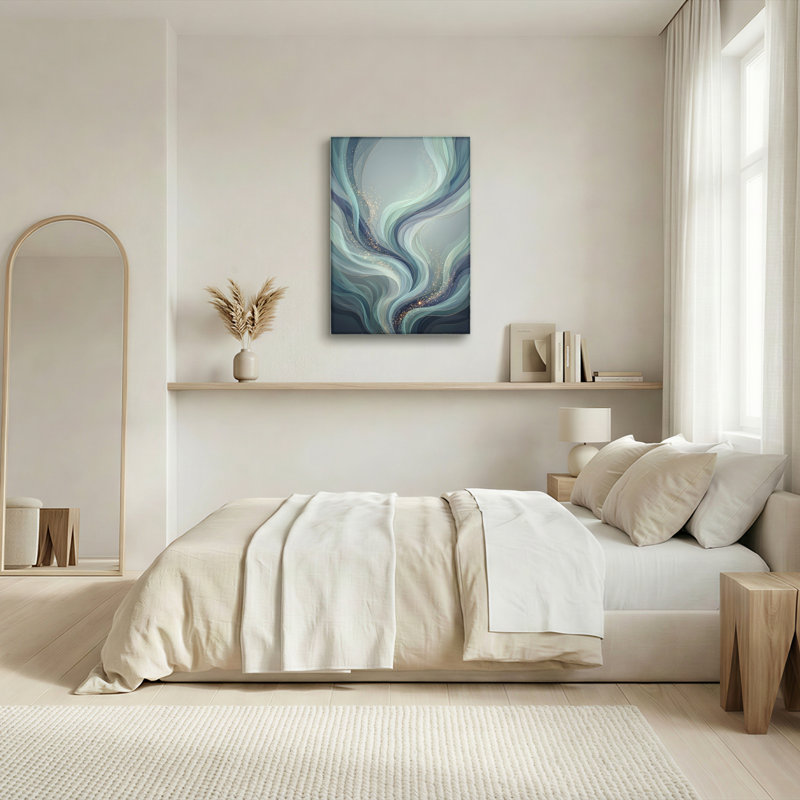 Ensemble de 1 tableau sur toile Wave Sparkle, 48"H x 32"W, Wrapped Canvas