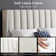 Upholstered Bed Frame with Channel Tufted Headboard