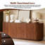 64''W Sideboard Storage Cabinet With Wave Pattern-118021488