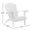 Chaise Adirondack pour l'extérieur en teck Camden