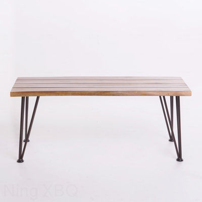 Industrial Wood And Metal Coffee Table
