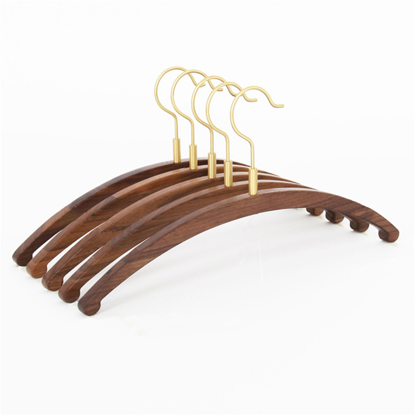 Thrones Designs Solid Wood and Brass Clothes Hanger Wayfair