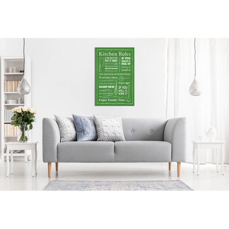 Kitchen Rules - Wrapped Canvas Print, 76cm H x 51cm W