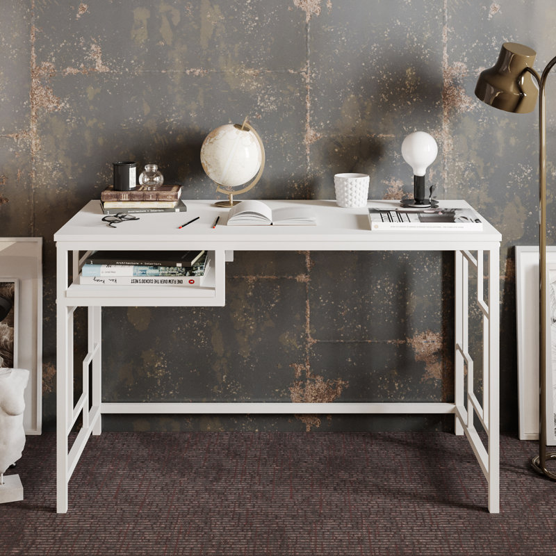 Victory 120cm Wide Computer Desk, White
