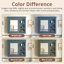 Armoire de rangement murale avec miroirs et tablettes ouvertes-1191957629