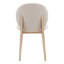 Chaise rembourrée Laurence, taupe