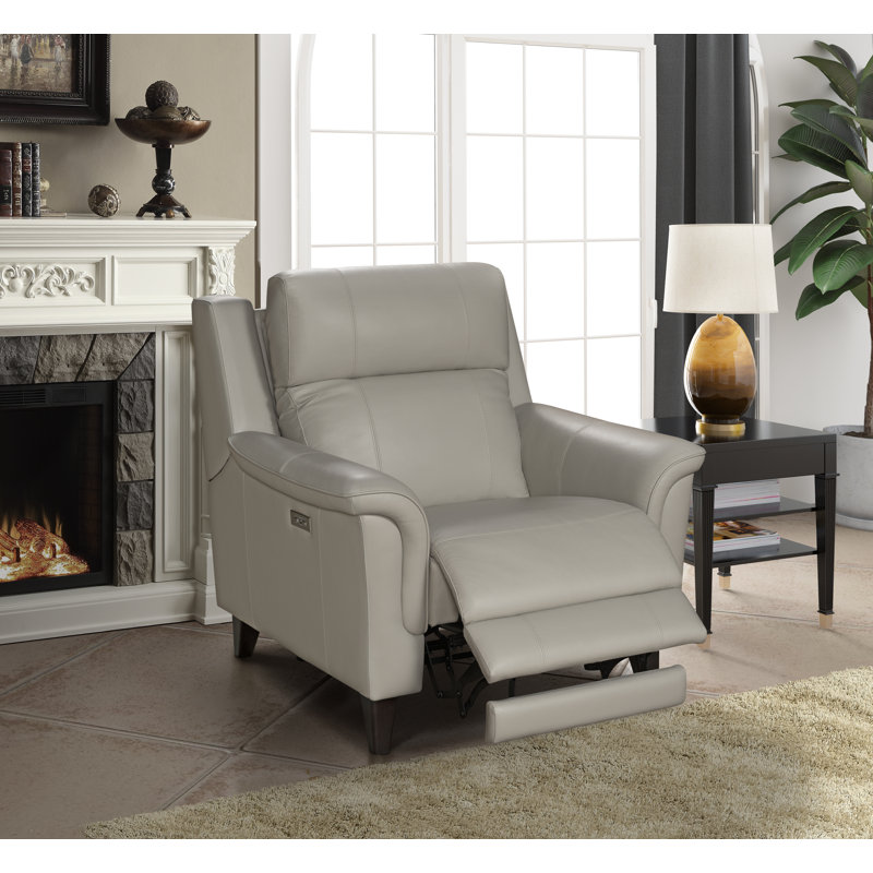 Fauteuil inclinable club Neabsco, Cuir synthétique Laurel crème