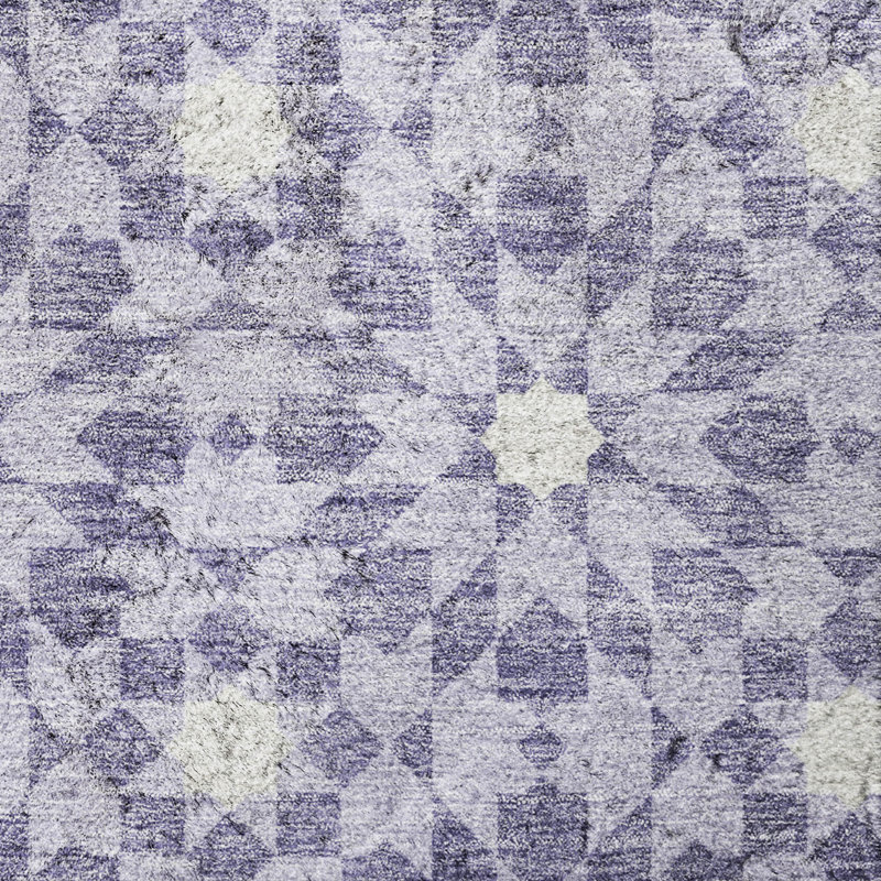 Tapis à poils longs Dream Shag ADS734 lavable à la machine de qualité supérieure, Lilac