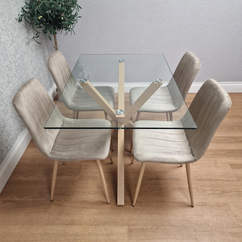 Dining Set, Beige