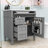Sriyaan Bathroom Vanity with Resin Top, Bathroom Storage Cabinet with 2 Drawers and Tip-out Drawer-1482911631-1532242522