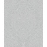Serene Collection Metallic Art Nouveau Large Ogee Damask Design 33' L x 21" W Wallpaper Roll