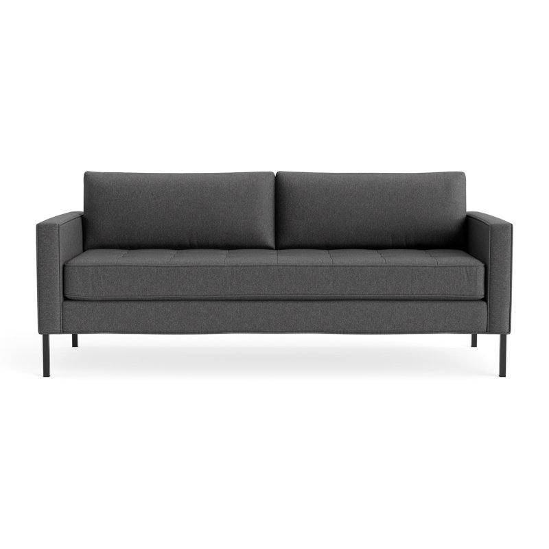 MTO - Paramount Sofa Metal Legs, 32" H x 80" W x 34" D, Gabro Gray