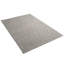 Tapis moderne texturé à motif vannerie gris chiné (2,6 pi x 4,9 pi)