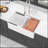 White Farmhouse Sink Workstation - 33 Inch White Ceramic Double Bowl Farm Kitchen Sink