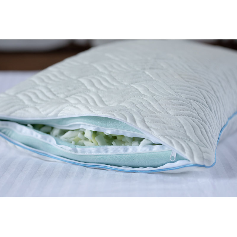 Oreiller de soutien en mousse viscoélastique déchiquetée, Standard