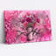 «Pink Poppies in Silver Can Graffiti», art mural sur toile-132529947