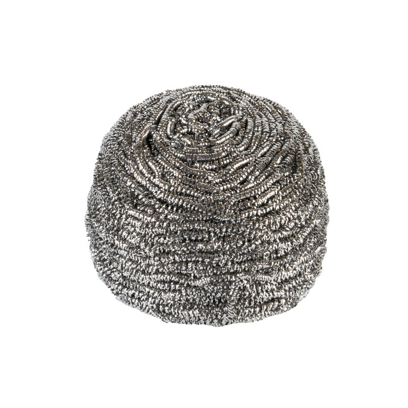 Ensemble de 10 brosses à récurer en acier inoxydable de 3,54 x 3,54 x 2,36 pouces pour ustensiles de cuisine en métal résistant à la rouille