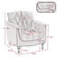 Edvardas 80Cm Wide Tufted Armchair-1134674624