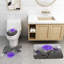 Ensemble de rideau de douche 4 pièces + crochets-565042486